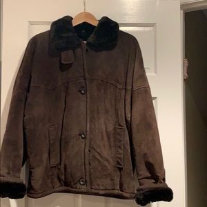 Jones New York fur lined jacket